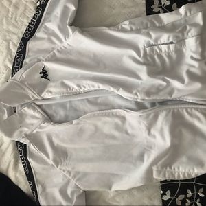 Kappa white zip up sweater